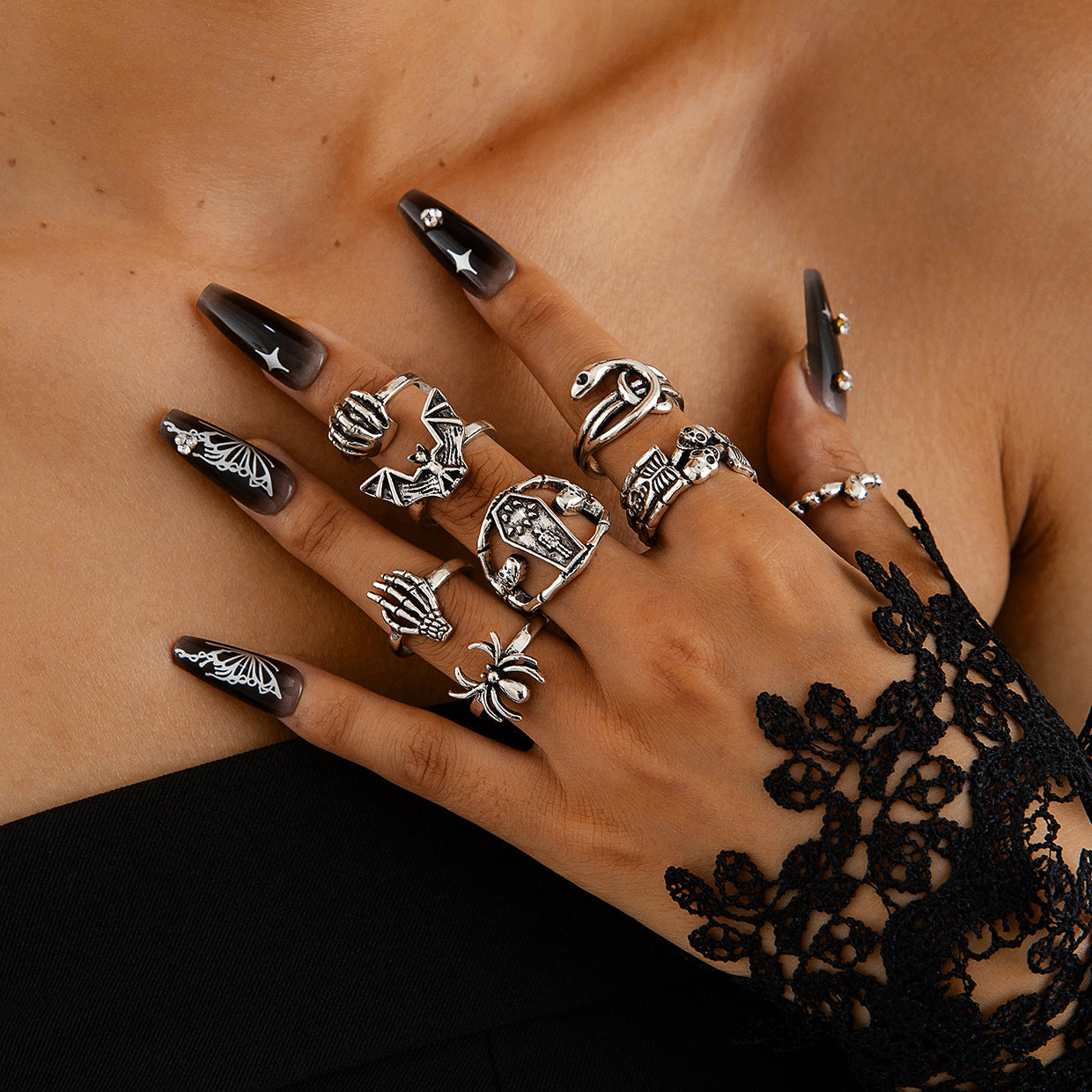 Wholesale  Skull Cranium Ring suit